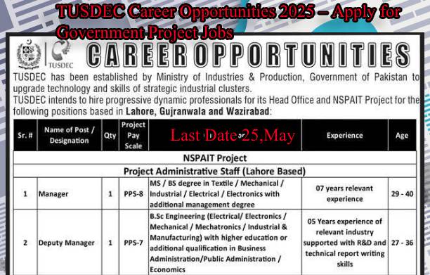 TUSDEC Jobs 2025 Government Career Opportunities