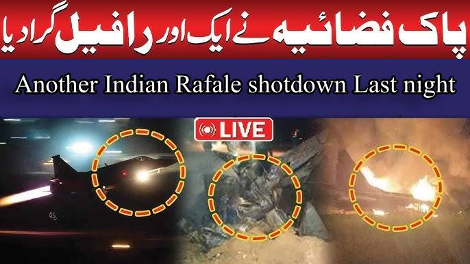 Pakistan Shoots Down Indian Rafale Jet Using Chinese J-10